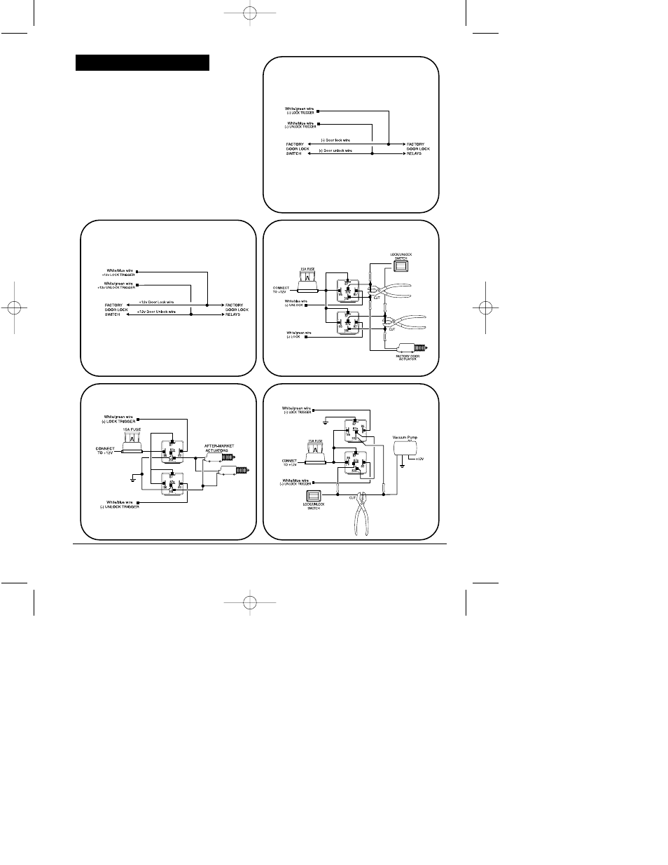 Door lock diagrams | Clarion UNGO MS8200 User Manual | Page 29 / 30