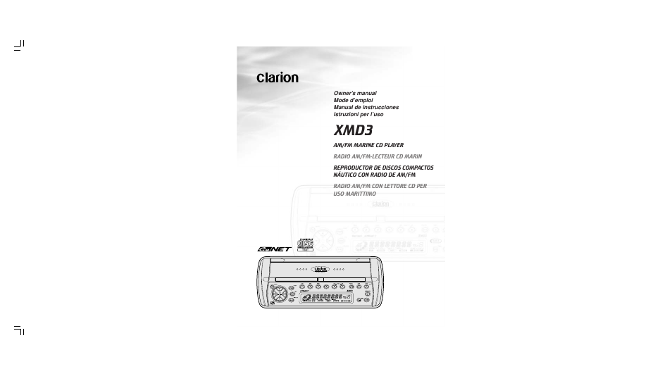 Clarion XMD3 User Manual | 22 pages