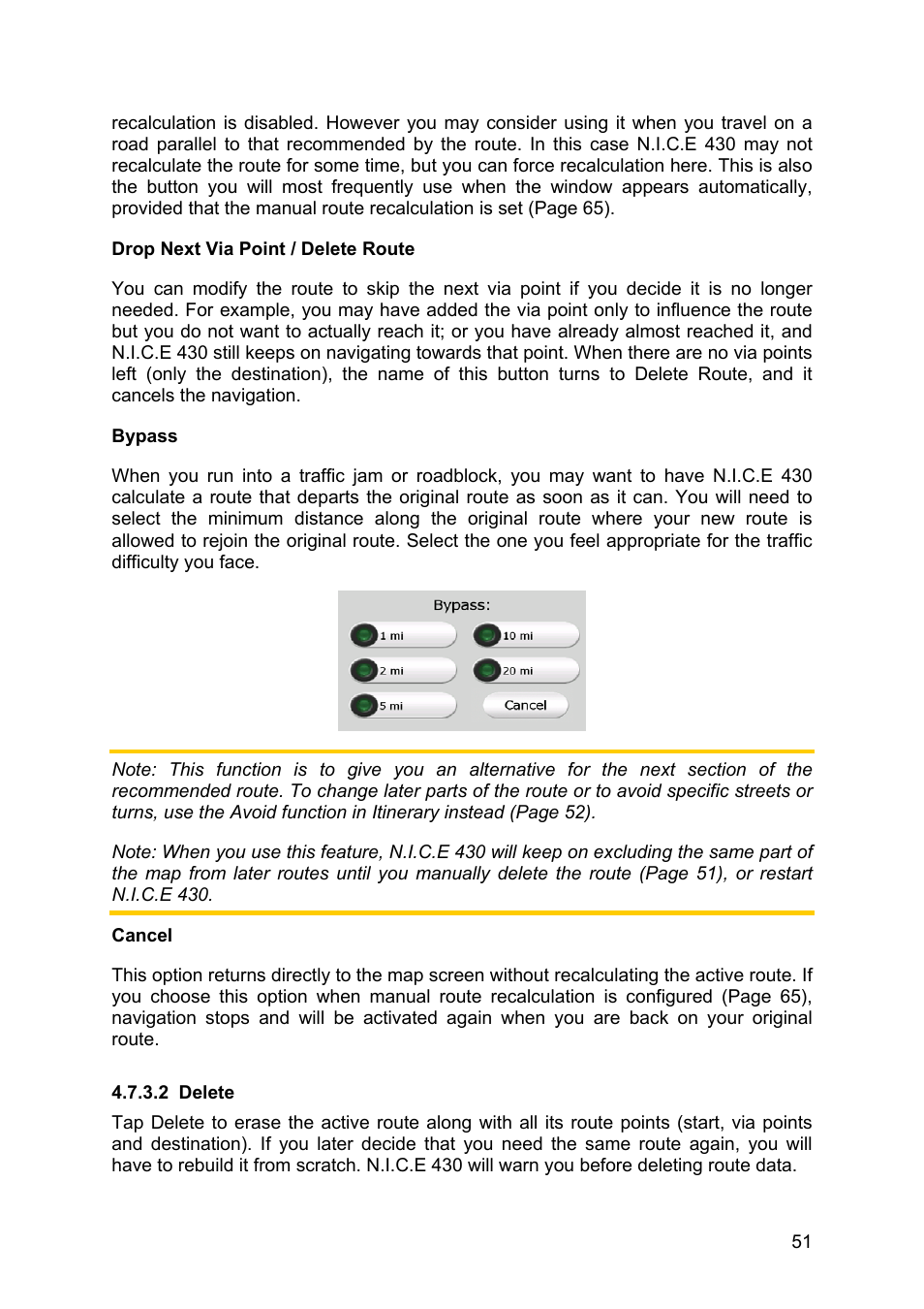 Delete | Clarion N.I.C.E. 430 User Manual | Page 114 / 158