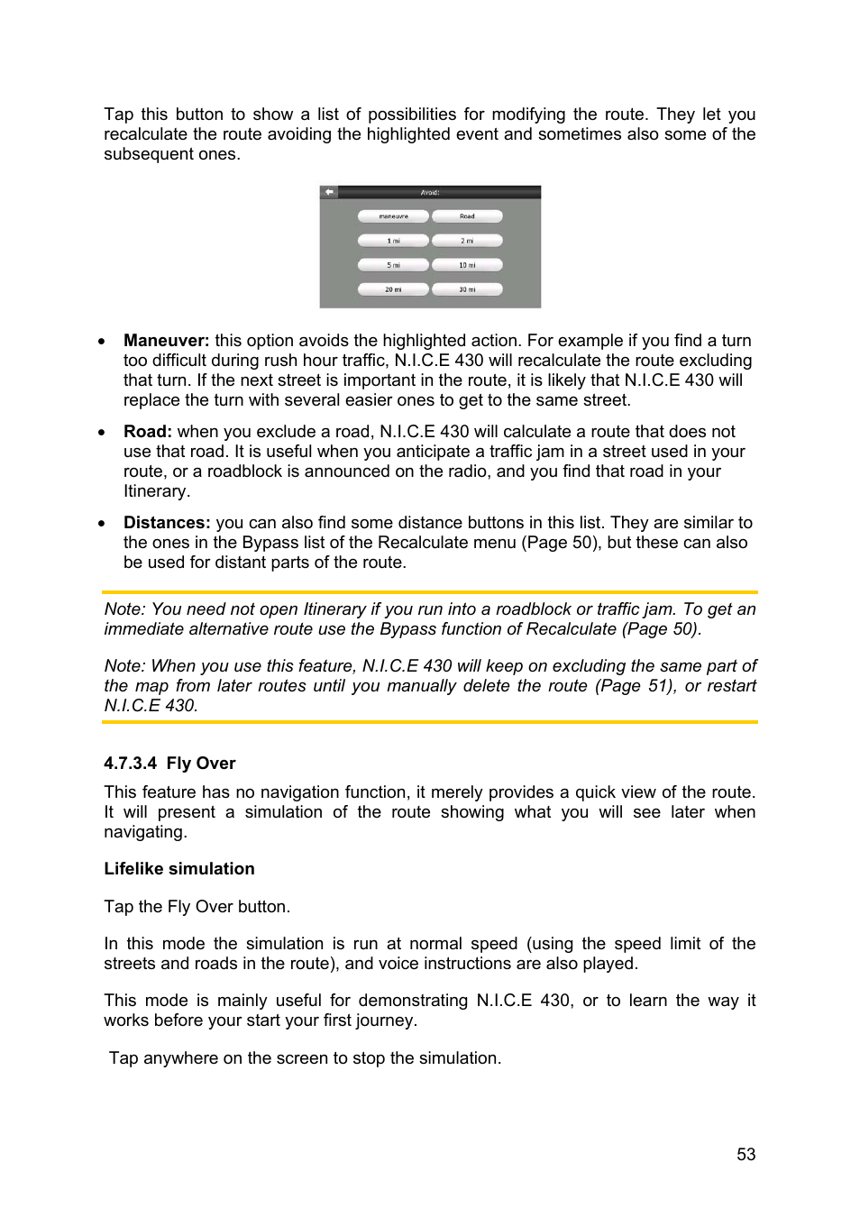 Fly over | Clarion N.I.C.E. 430 User Manual | Page 116 / 158