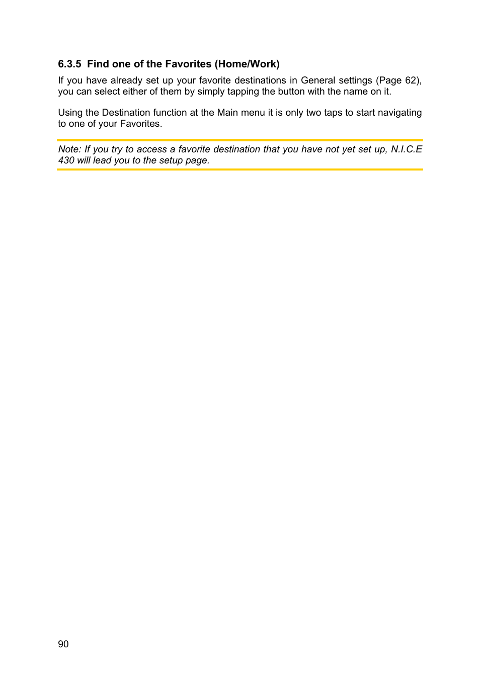 Find one of the favorites (home/work) | Clarion N.I.C.E. 430 User Manual | Page 153 / 158