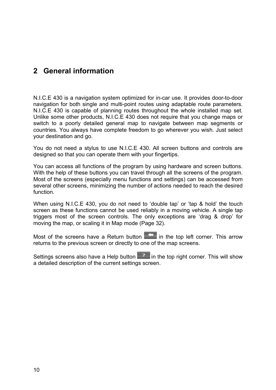 General information, 2 general information | Clarion N.I.C.E. 430 User Manual | Page 73 / 158