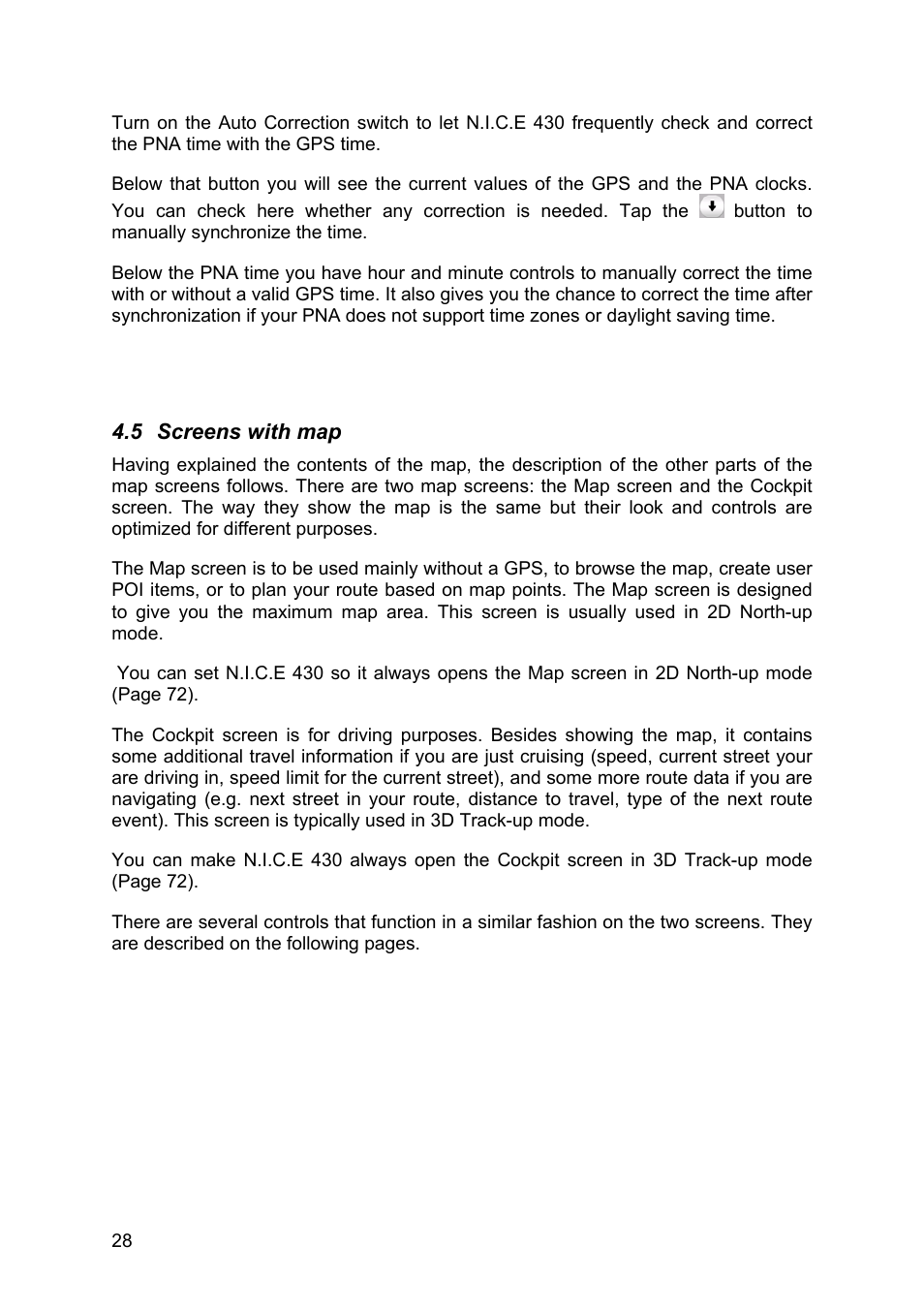 Screens with map | Clarion N.I.C.E. 430 User Manual | Page 91 / 158