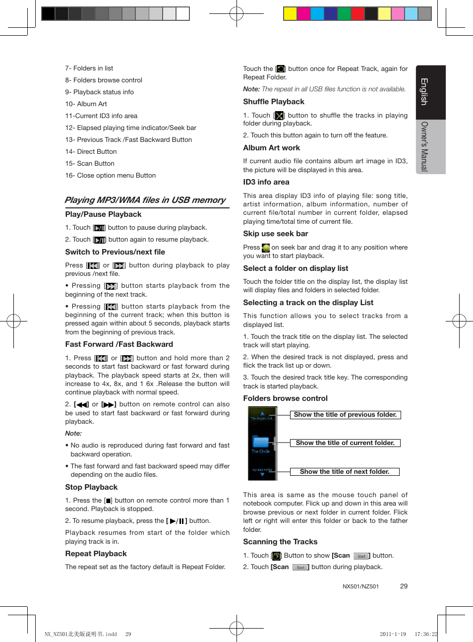 English, English owner’ s manual | Clarion NX501 User Manual | Page 29 / 159