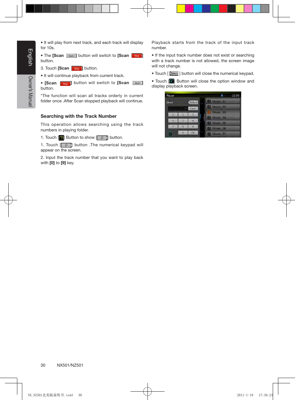 English owner’ s manual | Clarion NX501 User Manual | Page 30 / 159