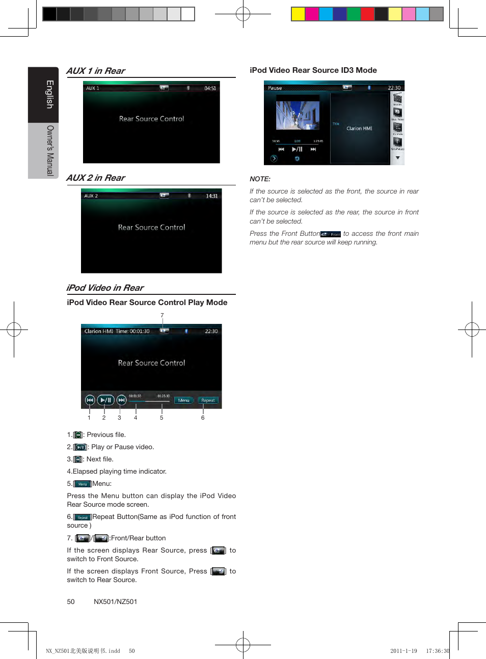 Clarion NX501 User Manual | Page 50 / 159