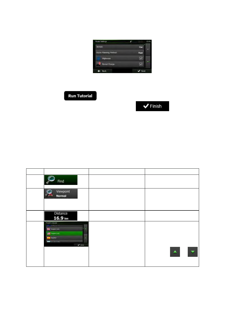 1 buttons and other controls on the screen | Clarion NX501 User Manual | Page 76 / 159