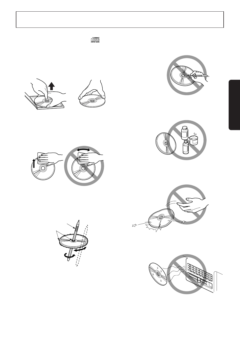 Handling compact discs, English 5 | Clarion RDX455D User Manual | Page 3 / 16