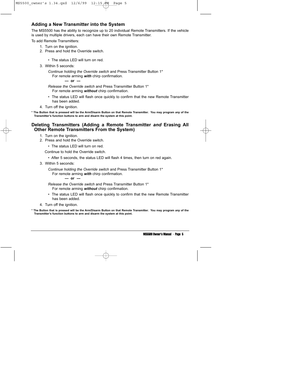 Clarion MS5500 User Manual | Page 9 / 24