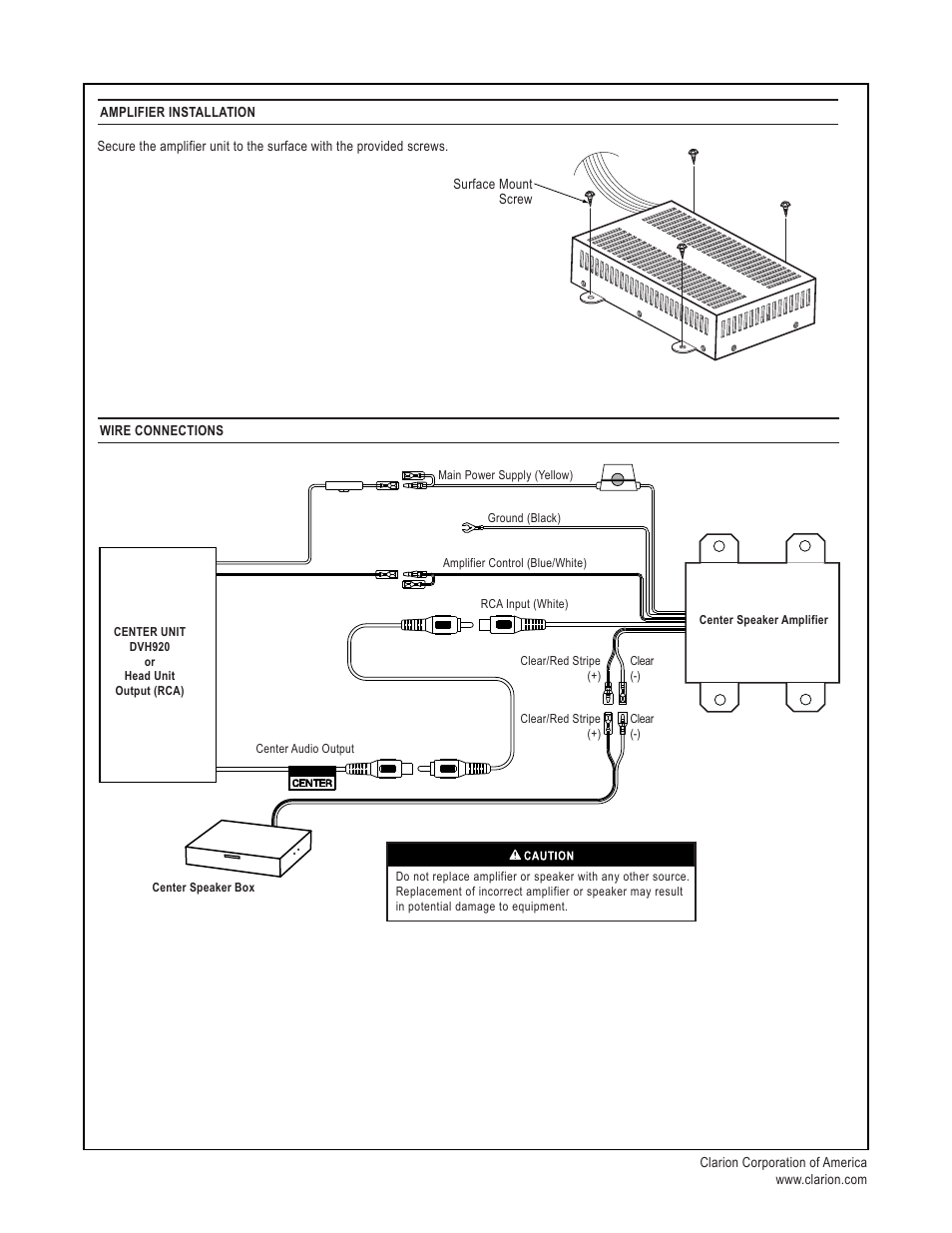 Clarion SRK5 User Manual | Page 2 / 2