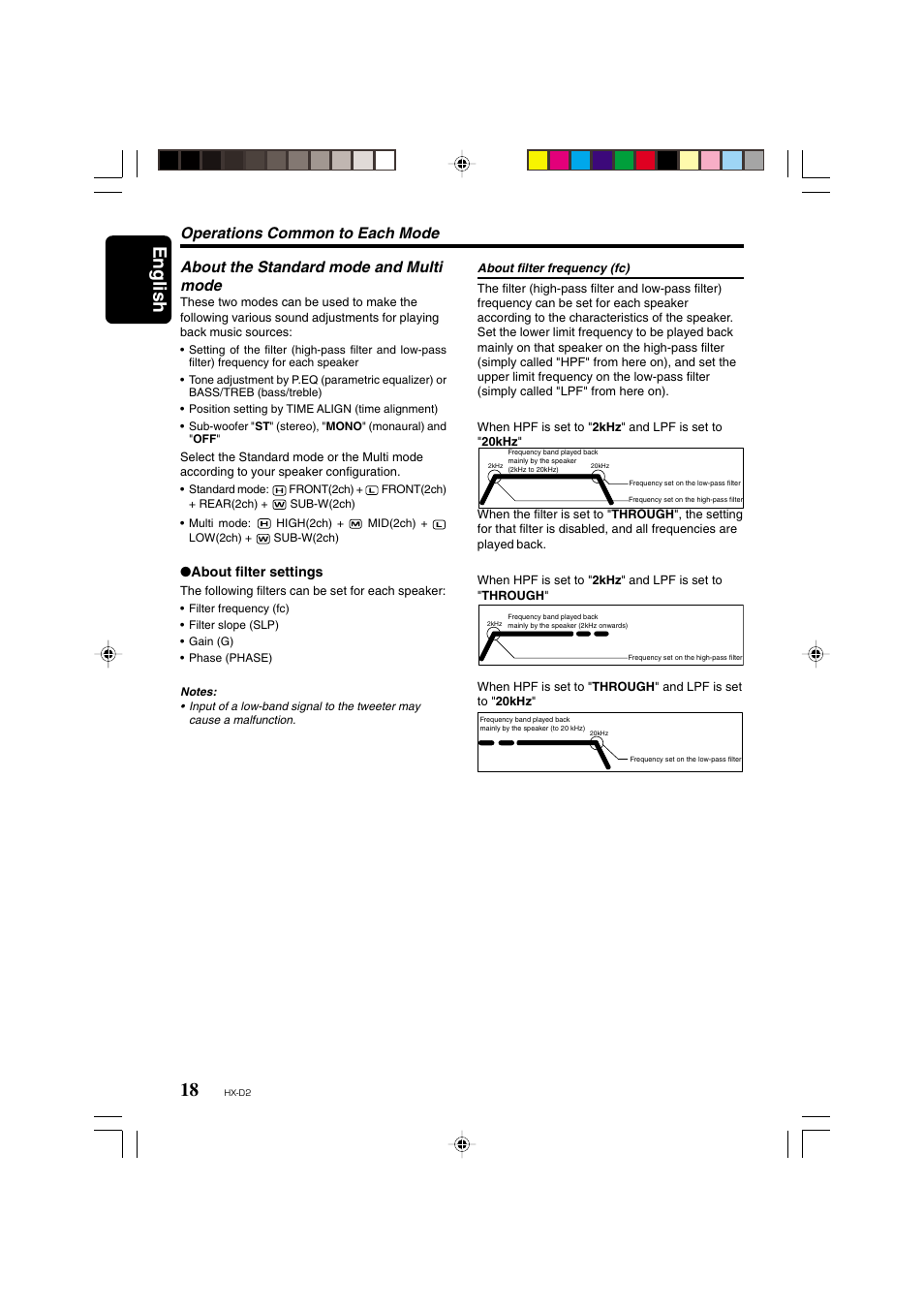 English | Clarion HX-D2 User Manual | Page 14 / 31