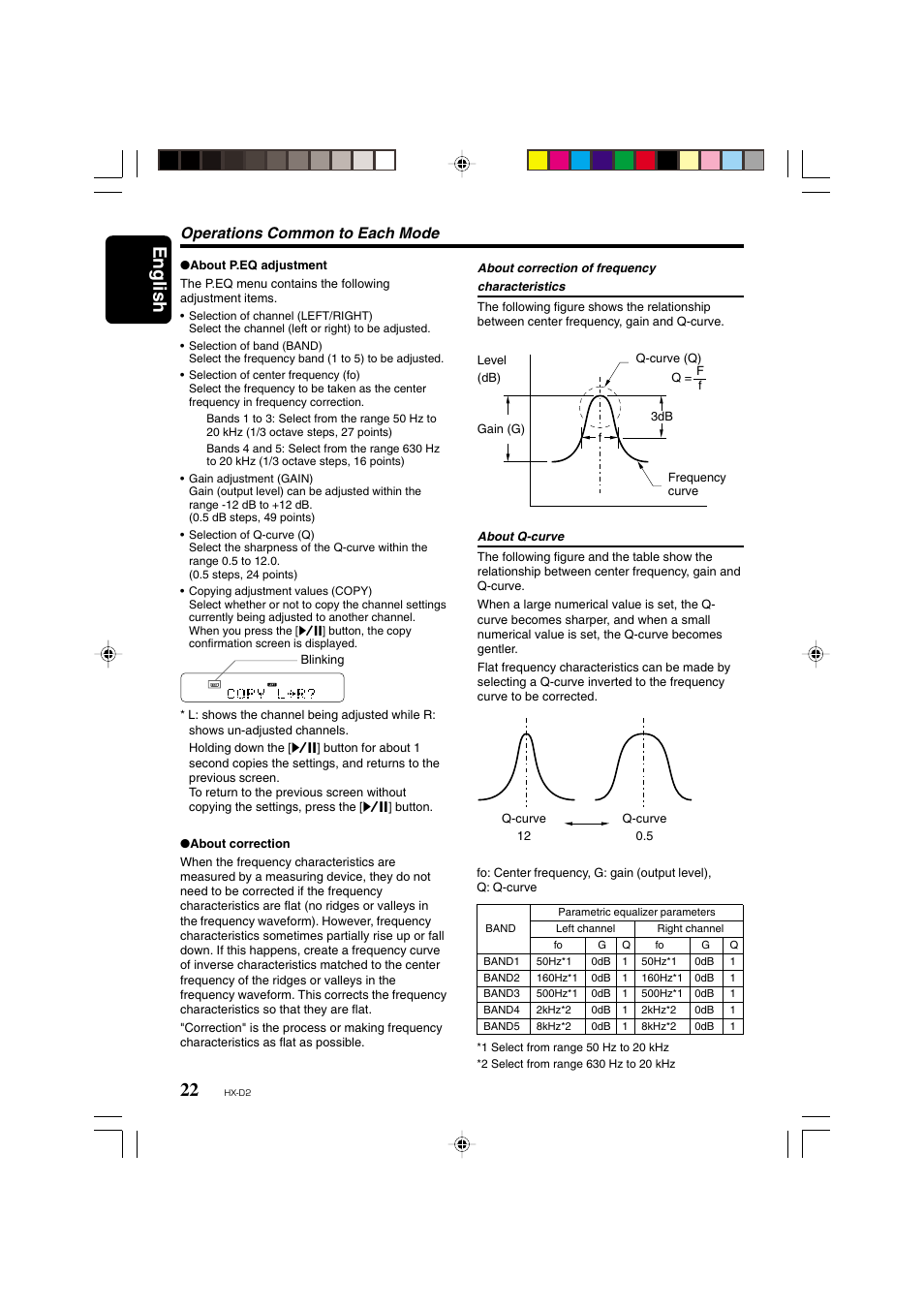 English, Operations common to each mode | Clarion HX-D2 User Manual | Page 18 / 31
