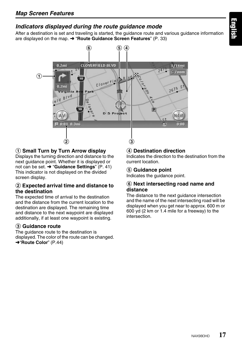 English | Clarion NAX980HD User Manual | Page 16 / 59