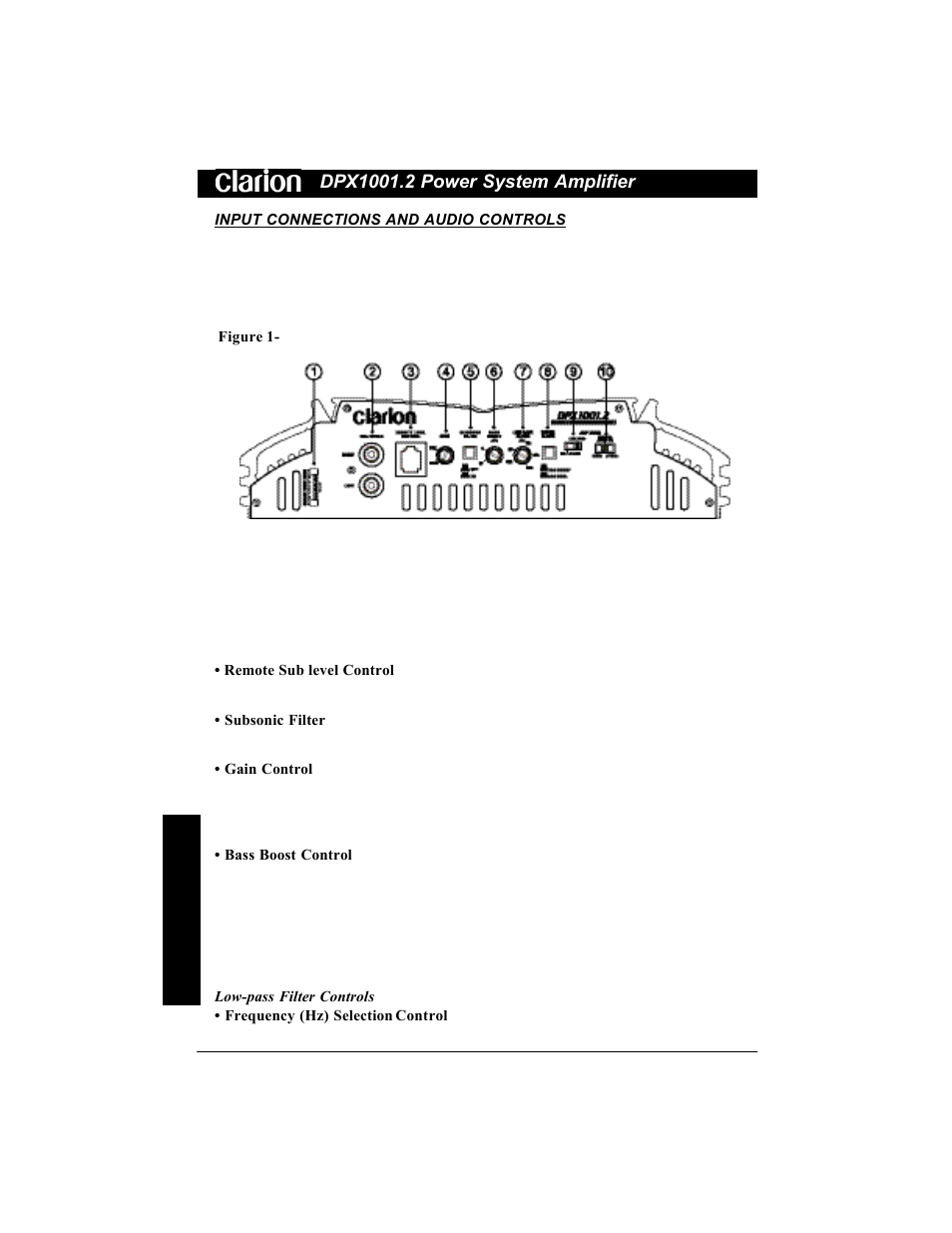 Clarion DPX1001.2 User Manual | Page 4 / 16