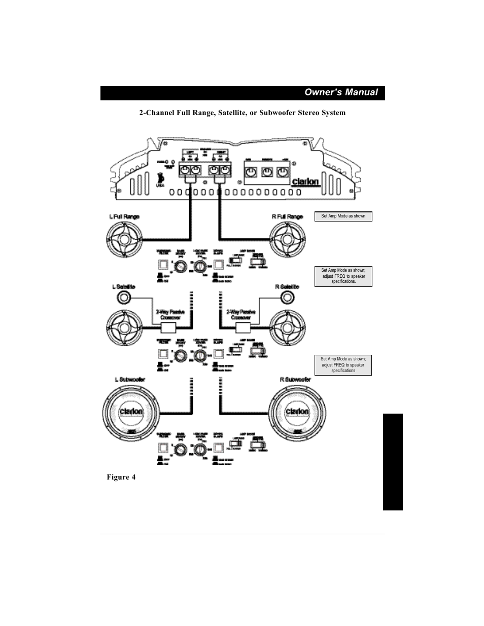 Owner’s manual | Clarion DPX1001.2 User Manual | Page 7 / 16