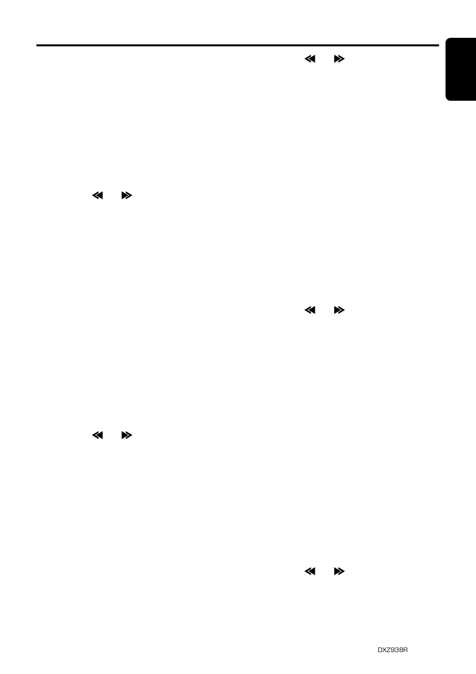 25 english, Operations common to each mode, Setting the method for ttitle scroll | Anti-theft indicator, Selecting aux/tel, Cellular phone interrupt setting | Clarion DXZ938R User Manual | Page 21 / 33