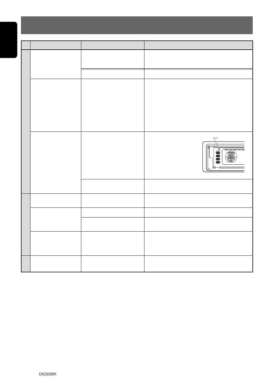 English | Clarion DXZ938R User Manual | Page 30 / 33