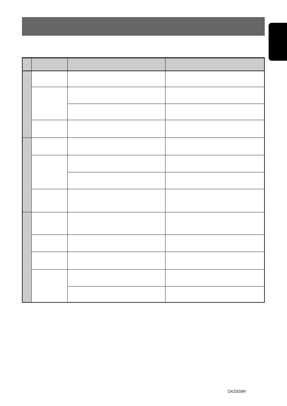 Error displays, 35 english | Clarion DXZ938R User Manual | Page 31 / 33