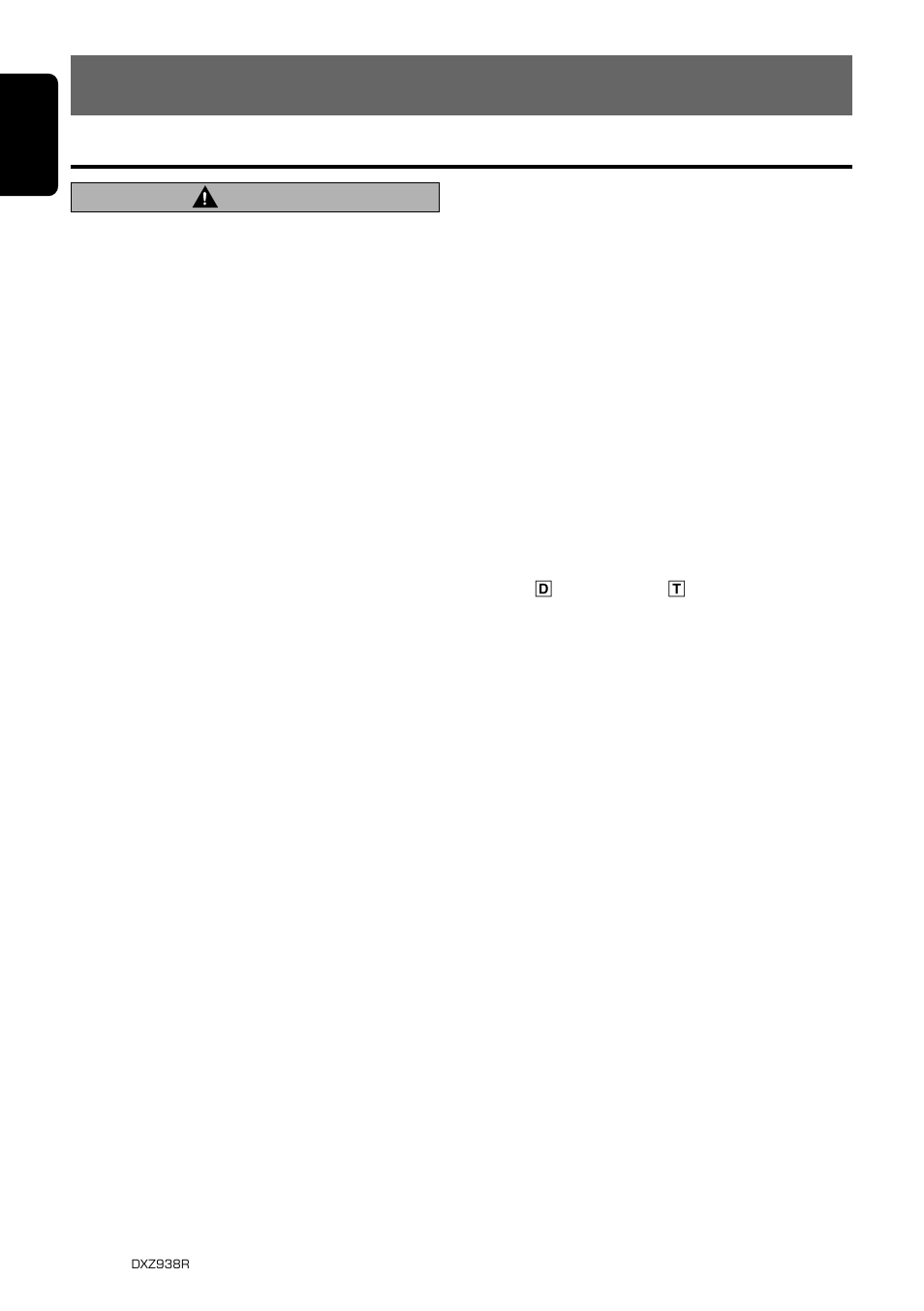 Operations, Basic operations, English | Caution, Turning on/off the power, Selecting a mode, Adjusting the volume, Switching the display, Adjusting the balance, Adjusting the fader | Clarion DXZ938R User Manual | Page 8 / 33