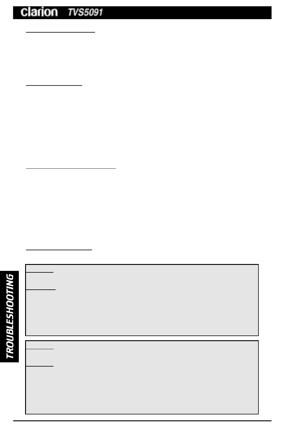 Clarion TVS5091 User Manual | Page 8 / 12