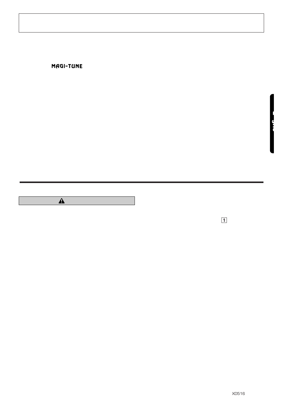 Features, E glis, Flip down panel | Caution | Clarion XD516 User Manual | Page 3 / 16