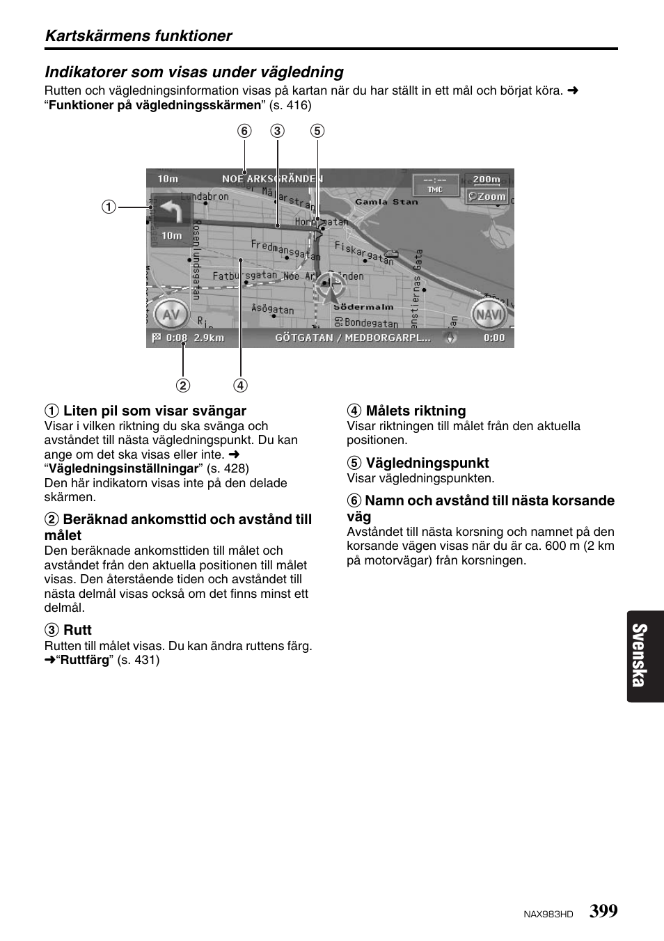 Svenska | Clarion NAX983HD User Manual | Page 16 / 98