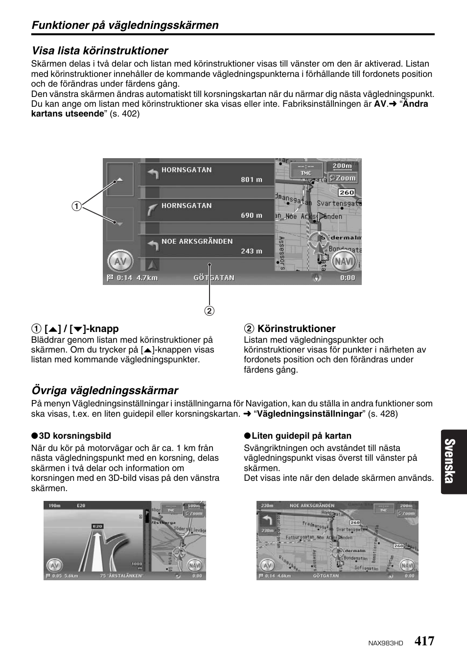 Svenska | Clarion NAX983HD User Manual | Page 34 / 98