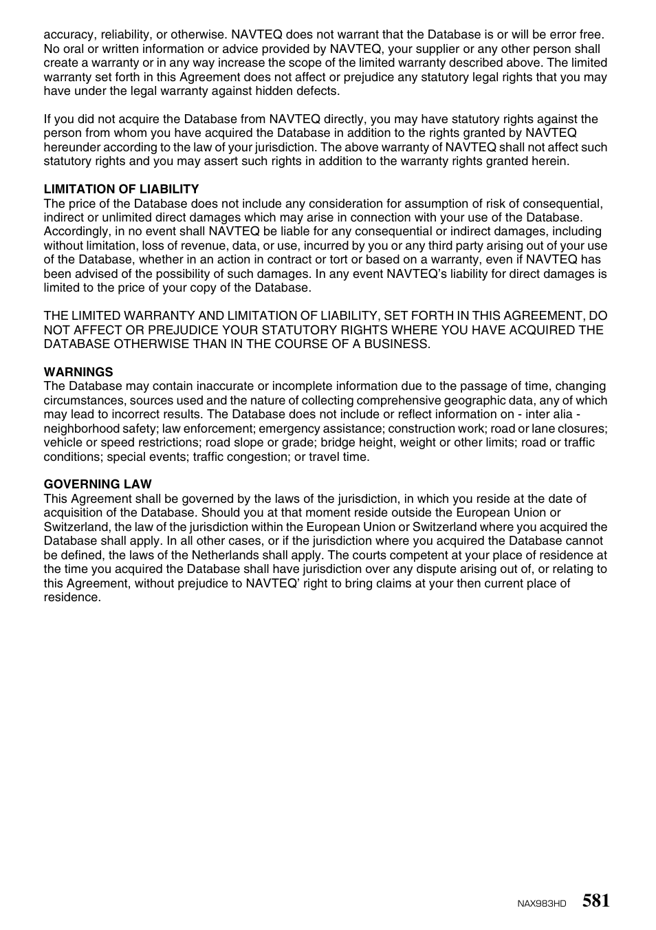Clarion NAX983HD User Manual | Page 74 / 98