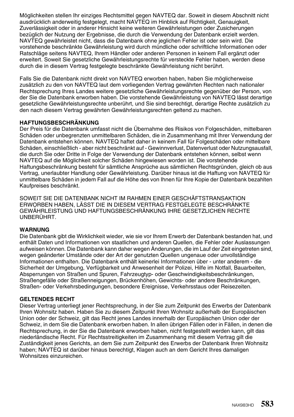 Clarion NAX983HD User Manual | Page 76 / 98