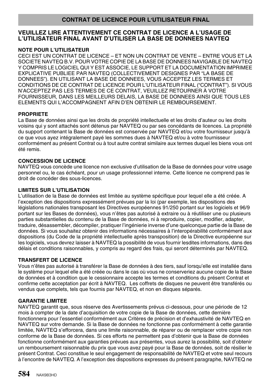 Clarion NAX983HD User Manual | Page 77 / 98