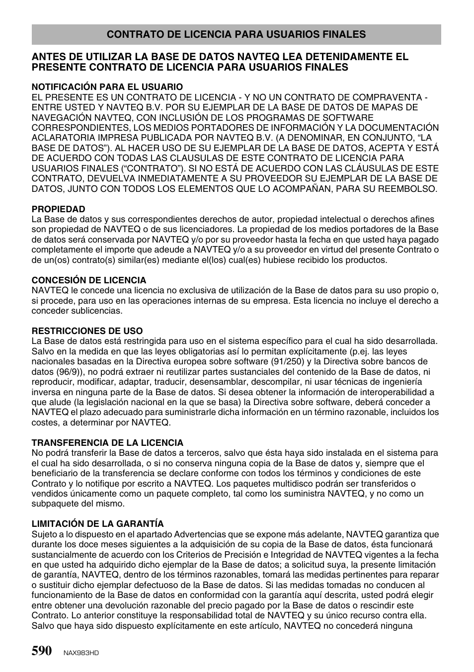 Clarion NAX983HD User Manual | Page 83 / 98