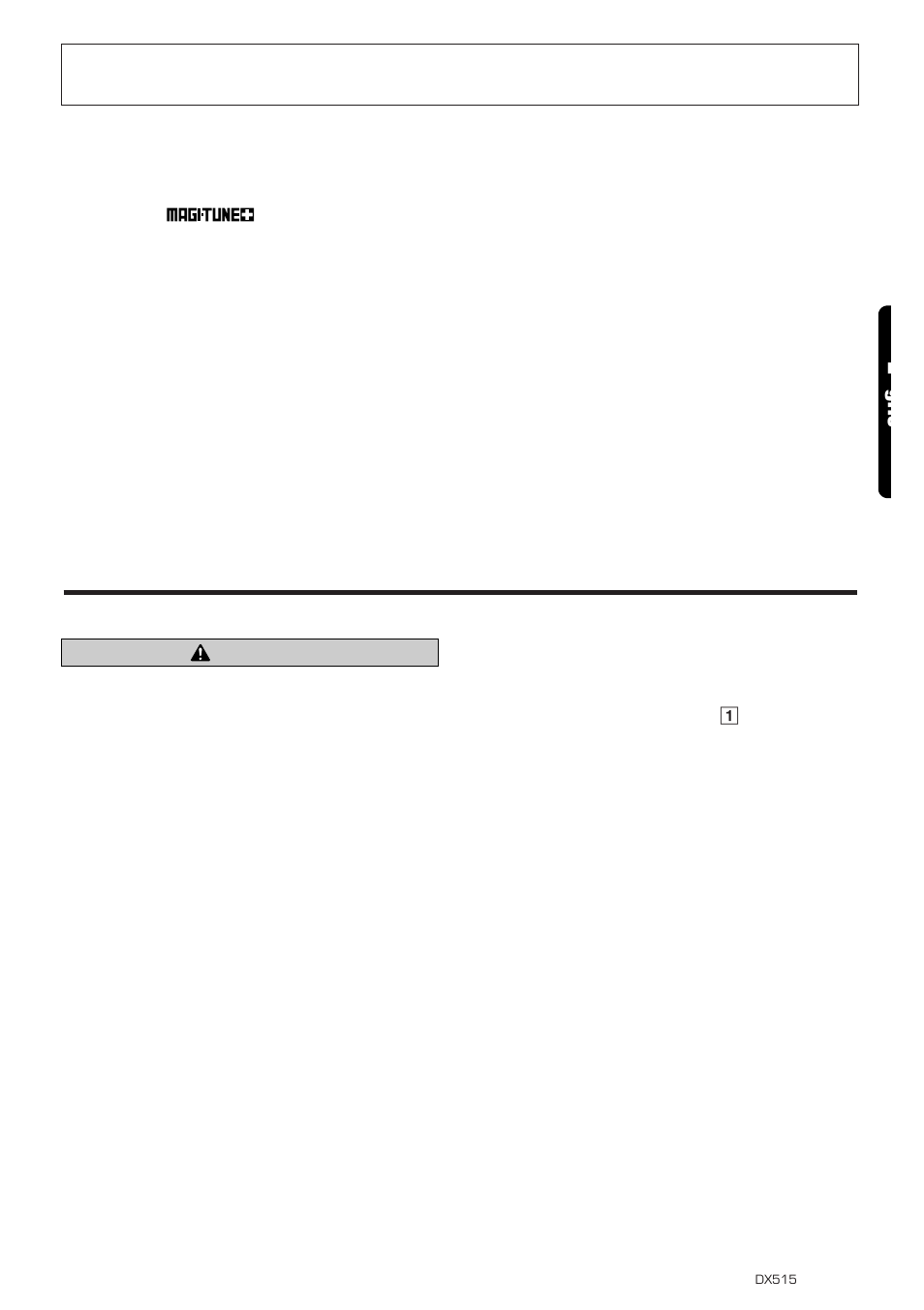 Features, E glis, Flip down panel | Caution | Clarion DX515 User Manual | Page 3 / 16