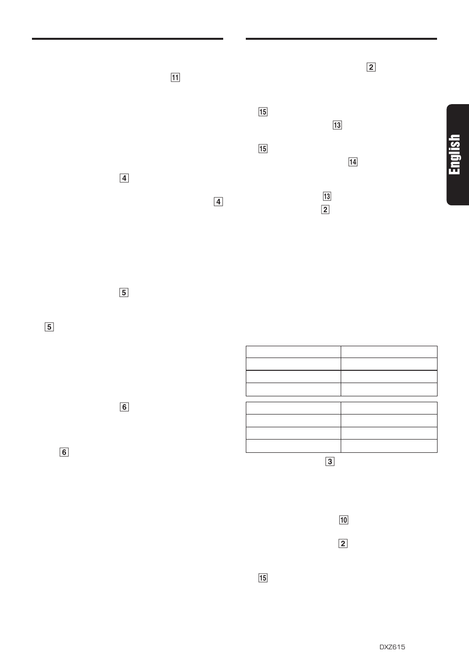 Other handy functions, 15 english, Cd operations top function | Scan play, Repeat play, Random play, Setting the clock, Entering titles | Clarion DXZ615 User Manual | Page 11 / 30