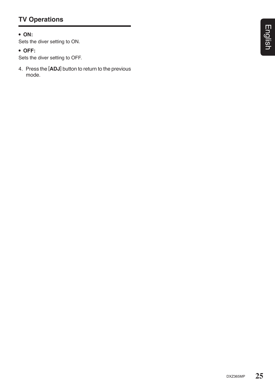 25 english | Clarion DXZ365MP User Manual | Page 23 / 28