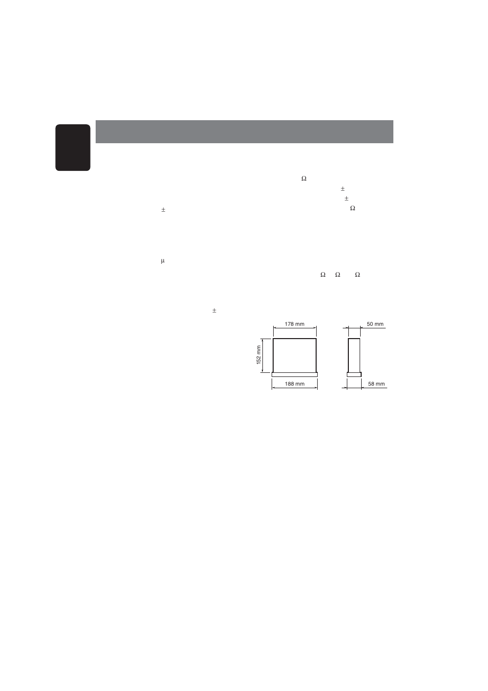 Specifications, 18 english, Fm tuner | Audio, General, Am tuner, Cd player | Clarion DB355MP User Manual | Page 16 / 17