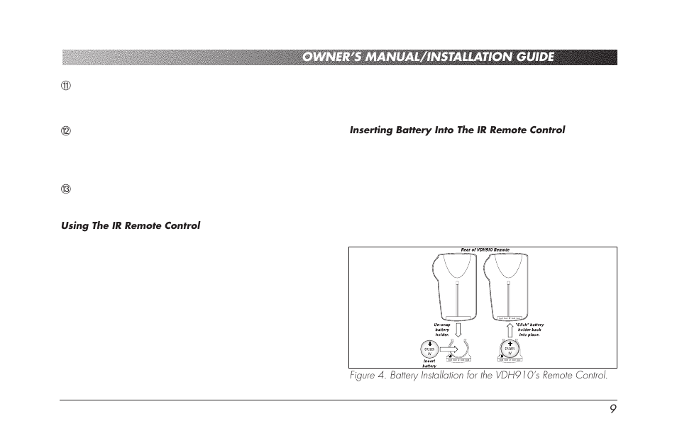 Clarion VDH910 User Manual | Page 11 / 24