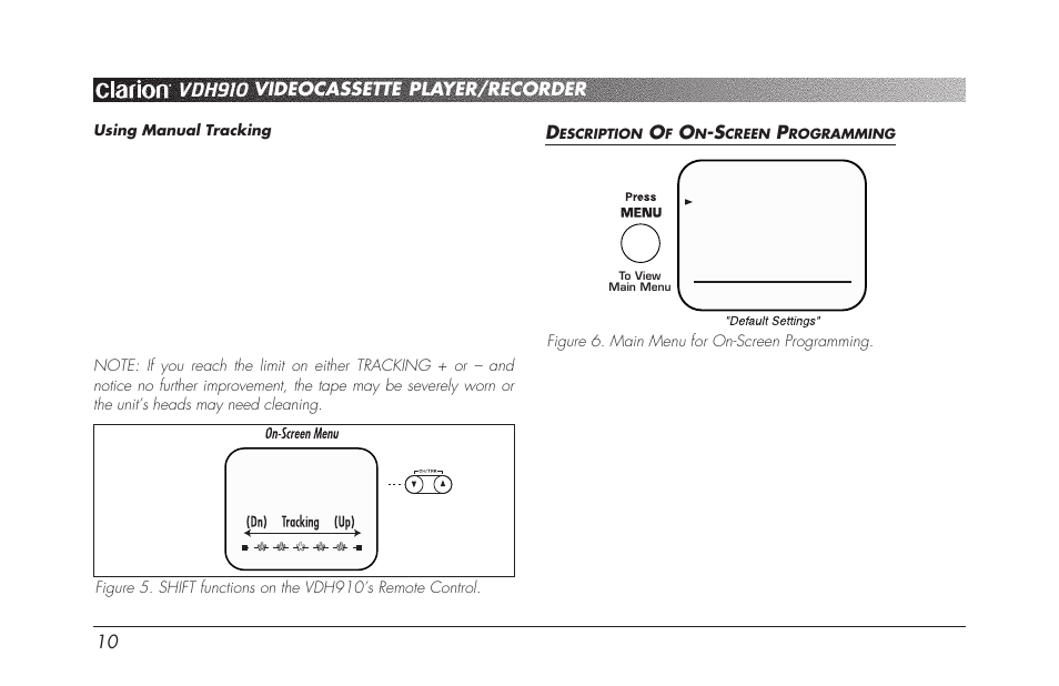 Vdh910 | Clarion VDH910 User Manual | Page 12 / 24