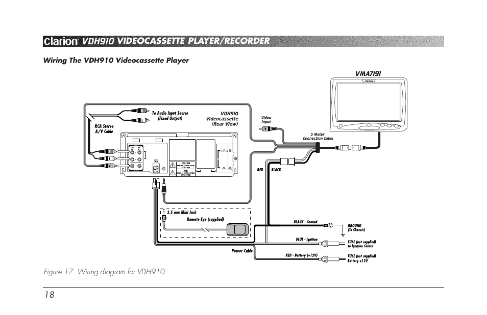 Vdh910 | Clarion VDH910 User Manual | Page 20 / 24
