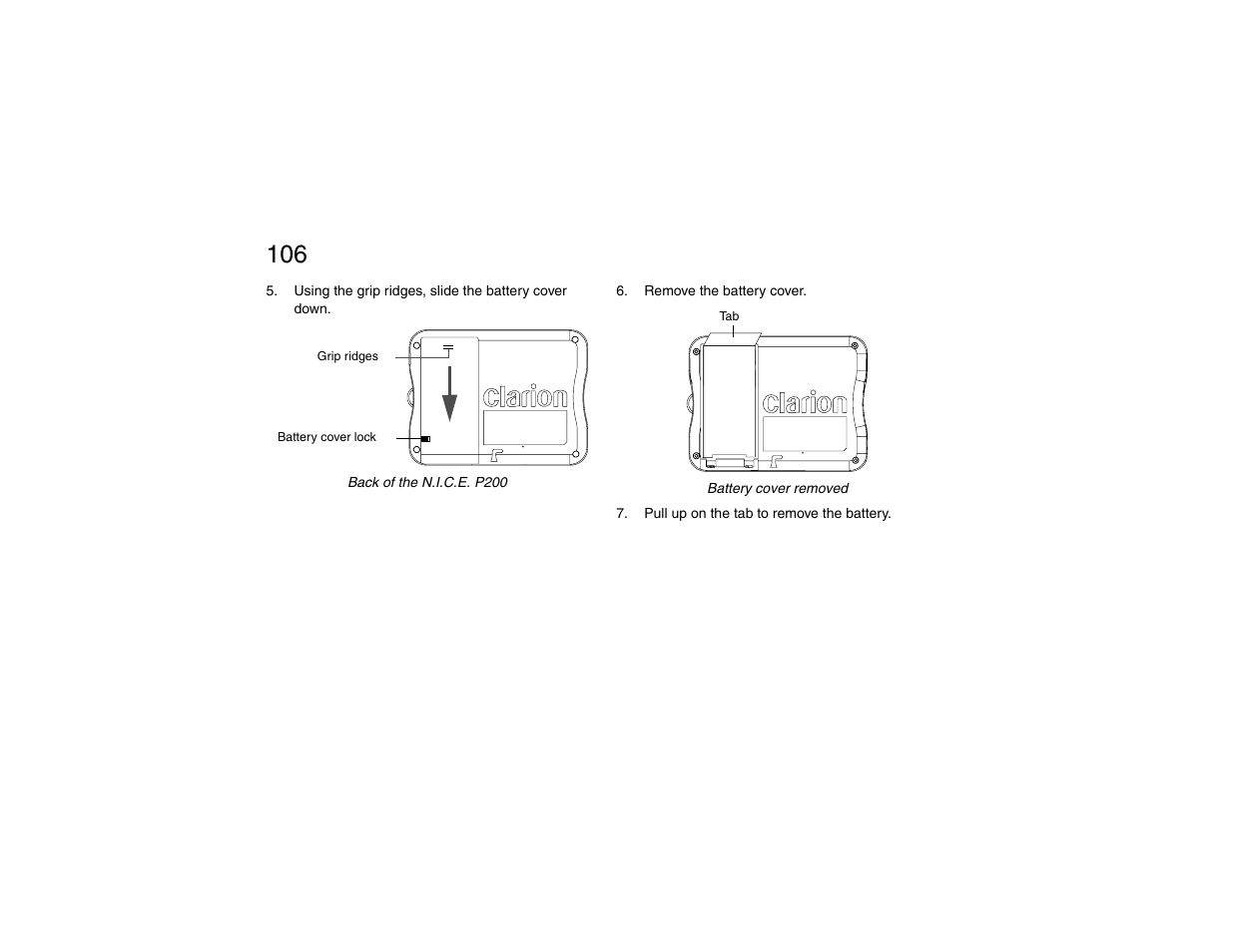 Clarion P200 User Manual | Page 106 / 156