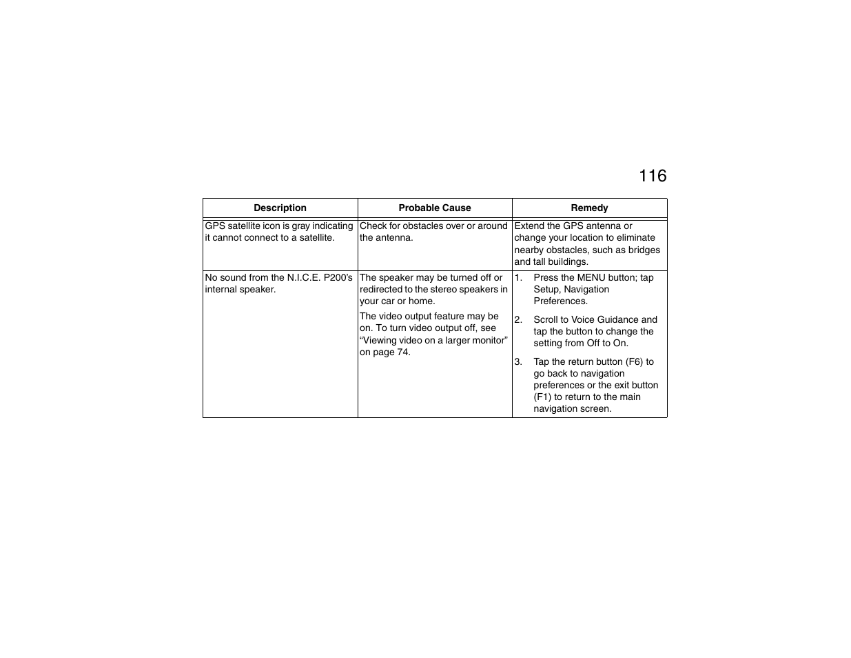 Clarion P200 User Manual | Page 116 / 156