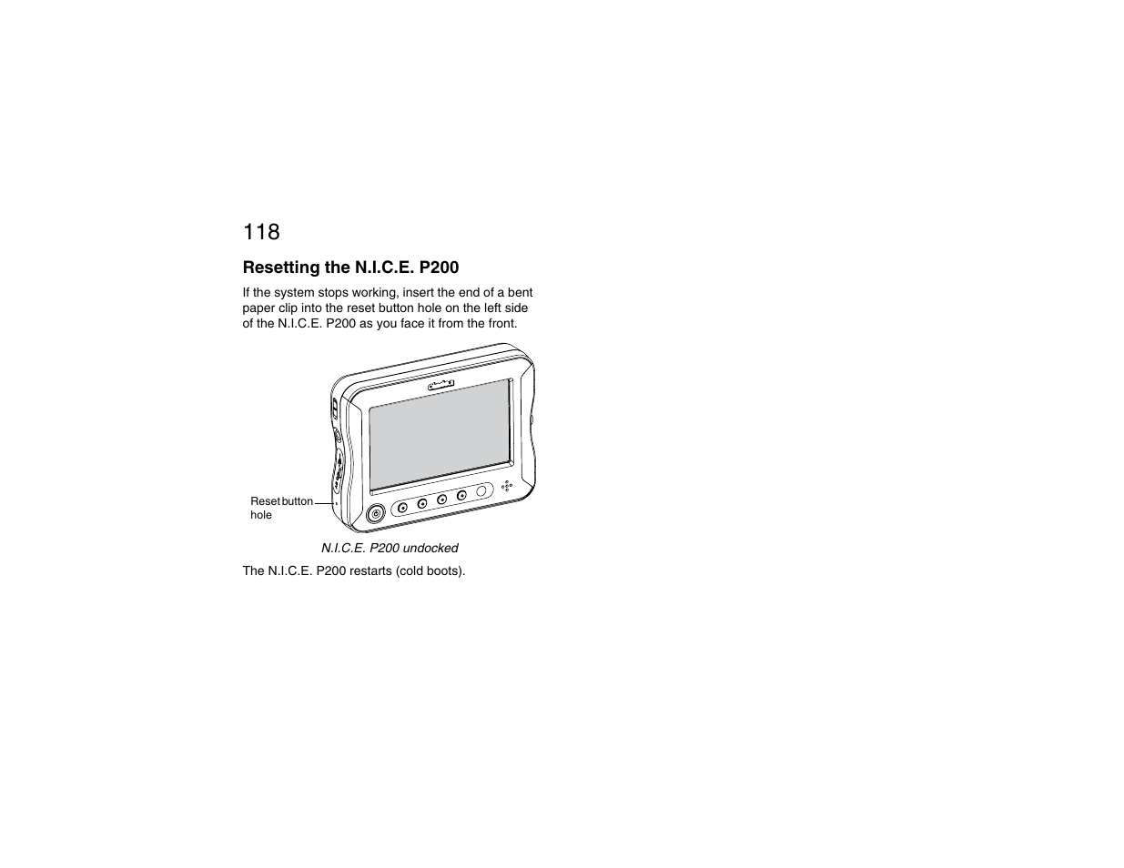 Resetting the n.i.c.e. p200 | Clarion P200 User Manual | Page 118 / 156
