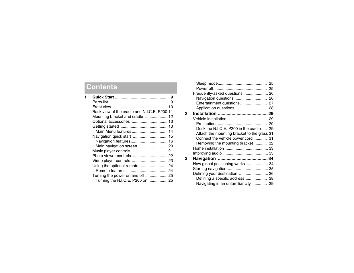 Clarion P200 User Manual | Page 5 / 156