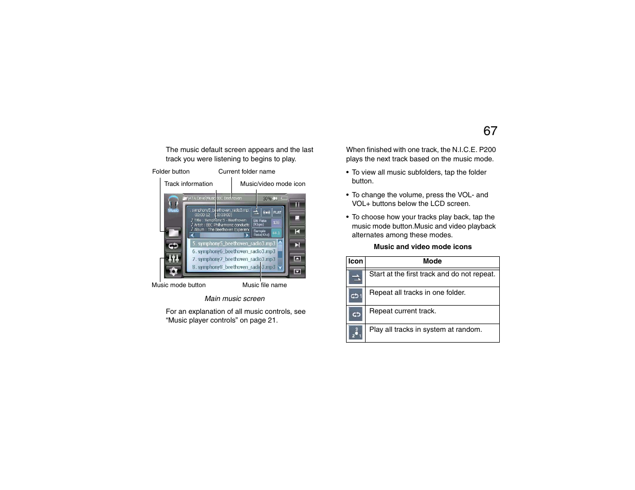 N.i.c.e. p200 | Clarion P200 User Manual | Page 67 / 156