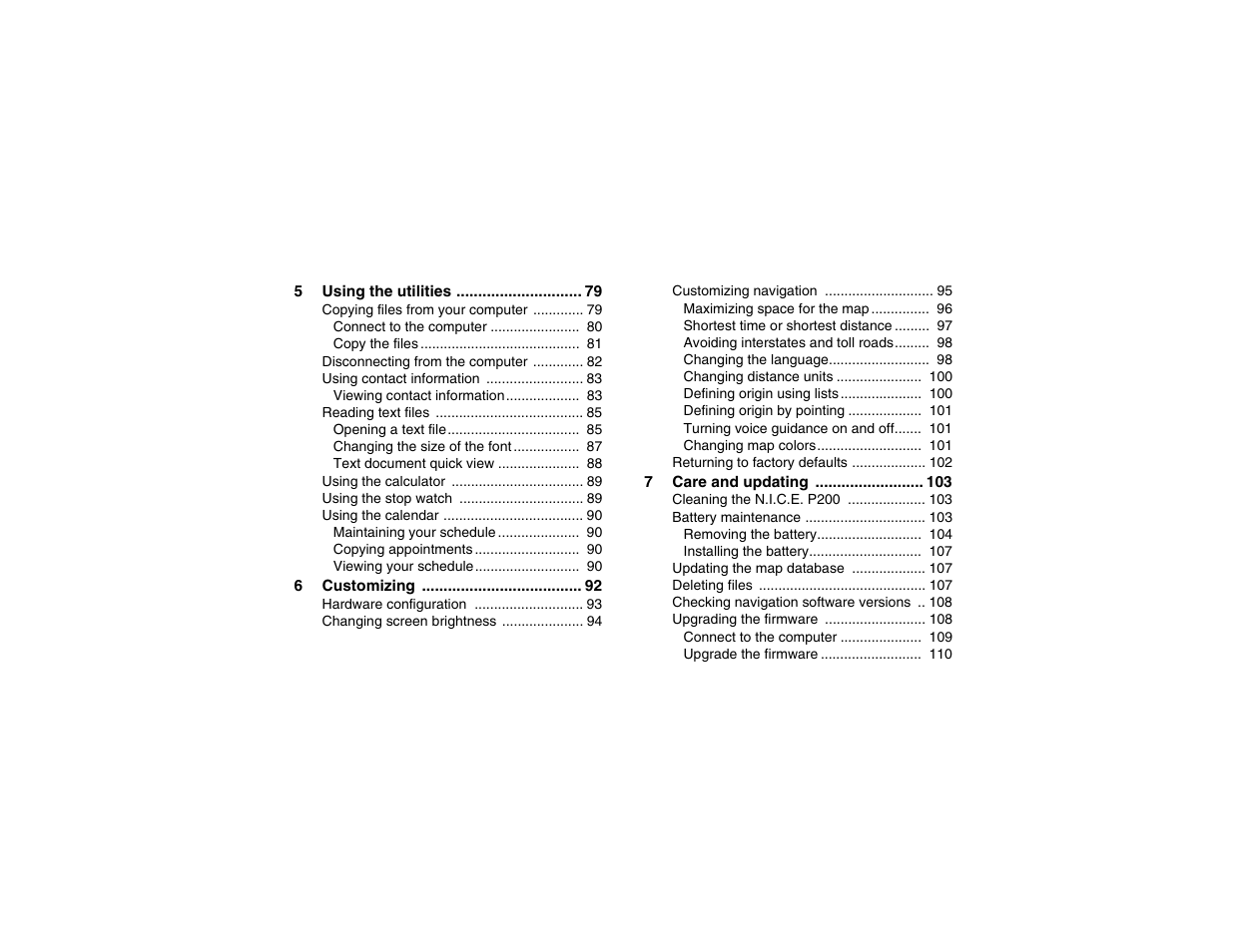 Clarion P200 User Manual | Page 7 / 156