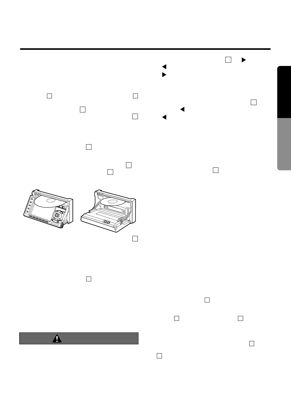 Cd mode operations caution, 21 english, Loading and playing a cd | Ejecting the cd | Clarion compact disc User Manual | Page 15 / 28
