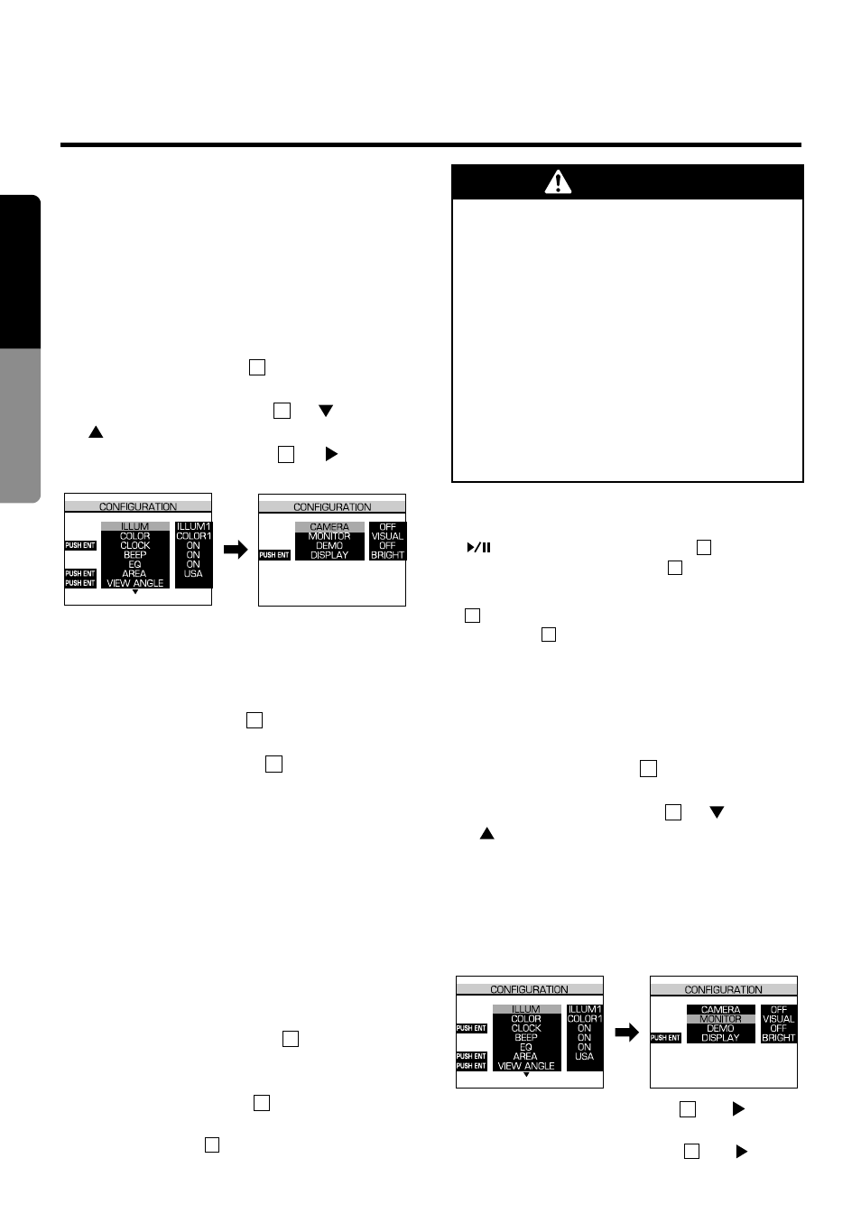 Rear vision camera, Warning, 26 english | Monitoring the rear vision camera, Connecting an external monitor | Clarion compact disc User Manual | Page 20 / 28
