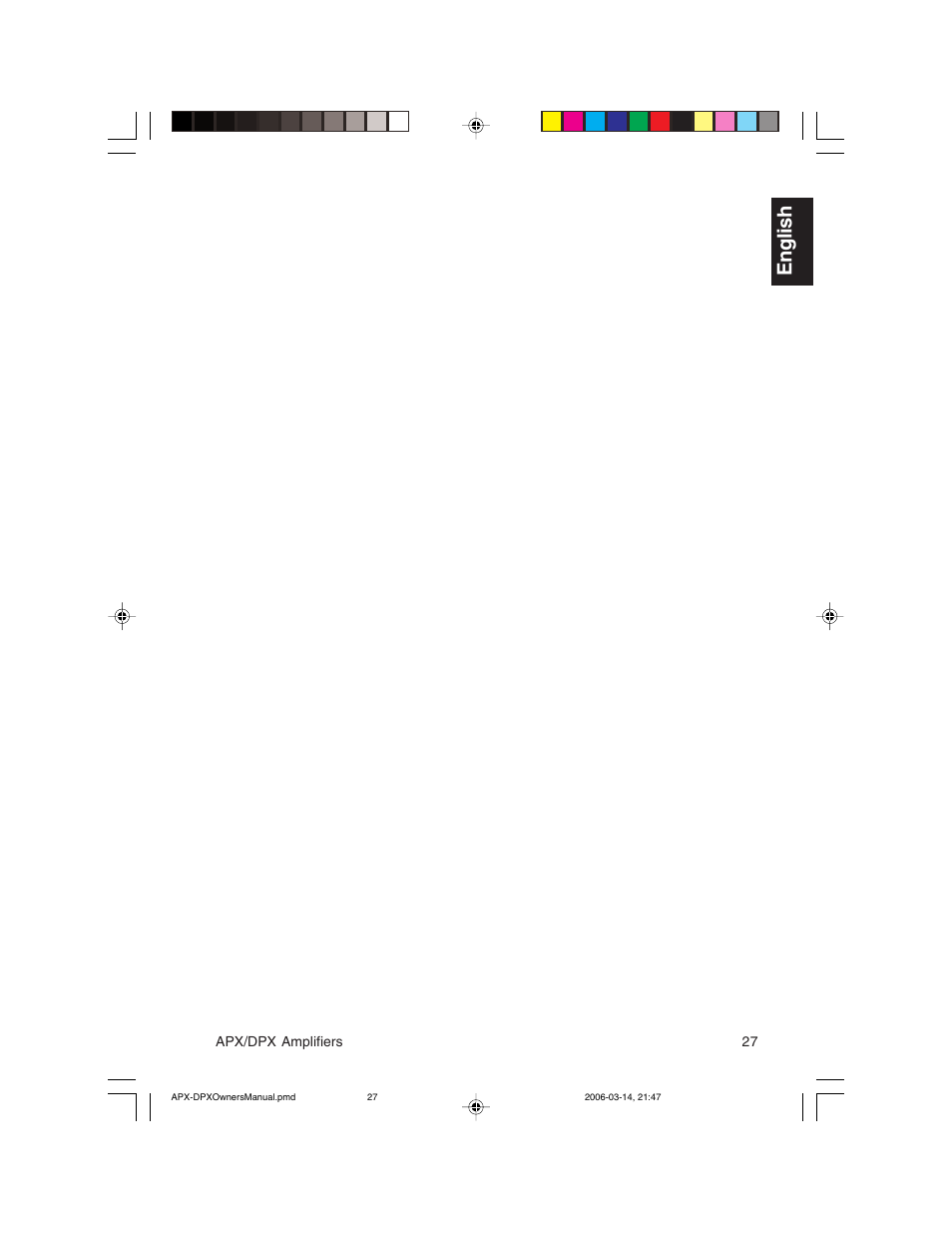 English | Clarion DPX11500  EN User Manual | Page 27 / 28