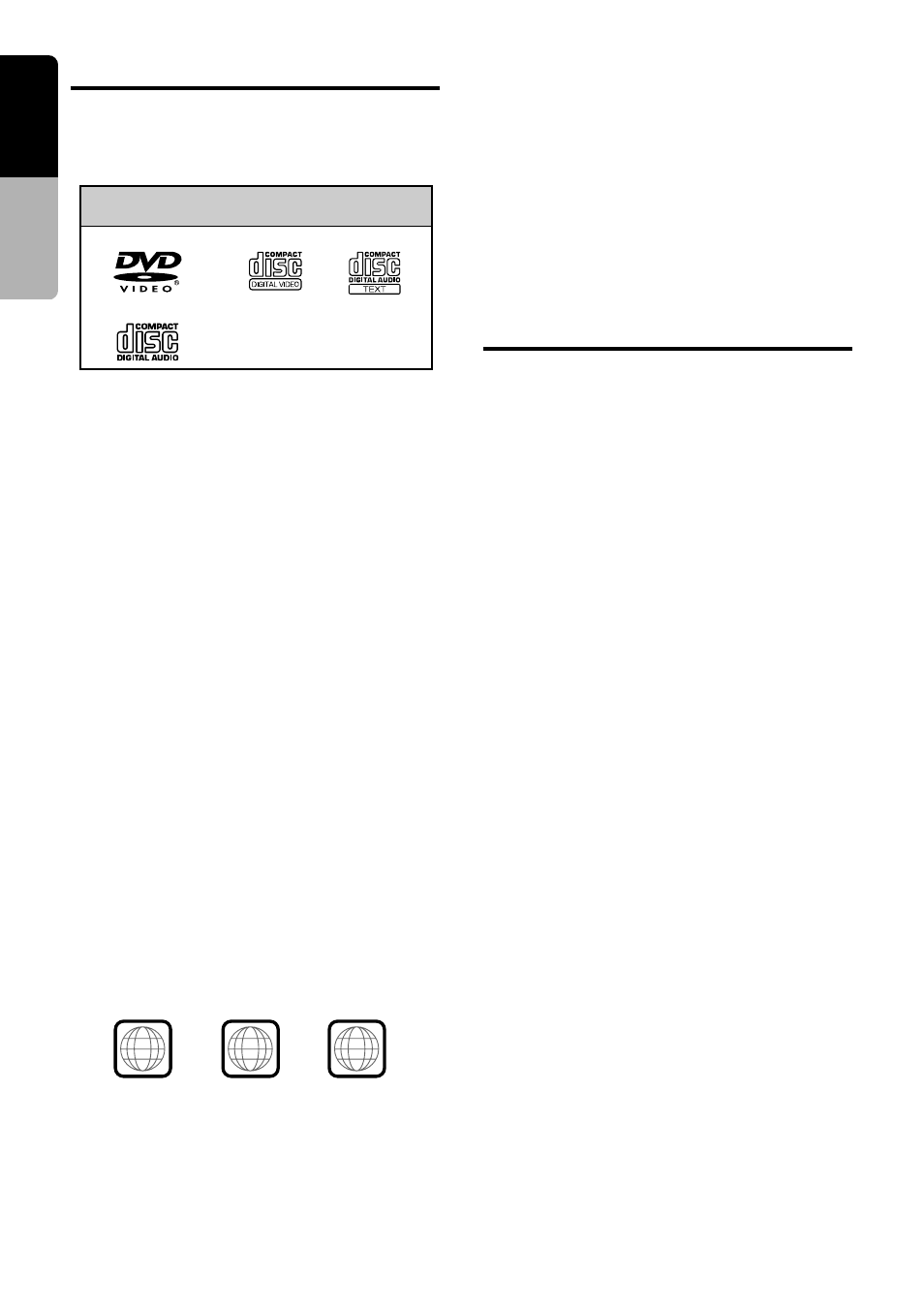 Playable discs, Discs, About the registered marks etc | English | Clarion VRX925VD User Manual | Page 20 / 82