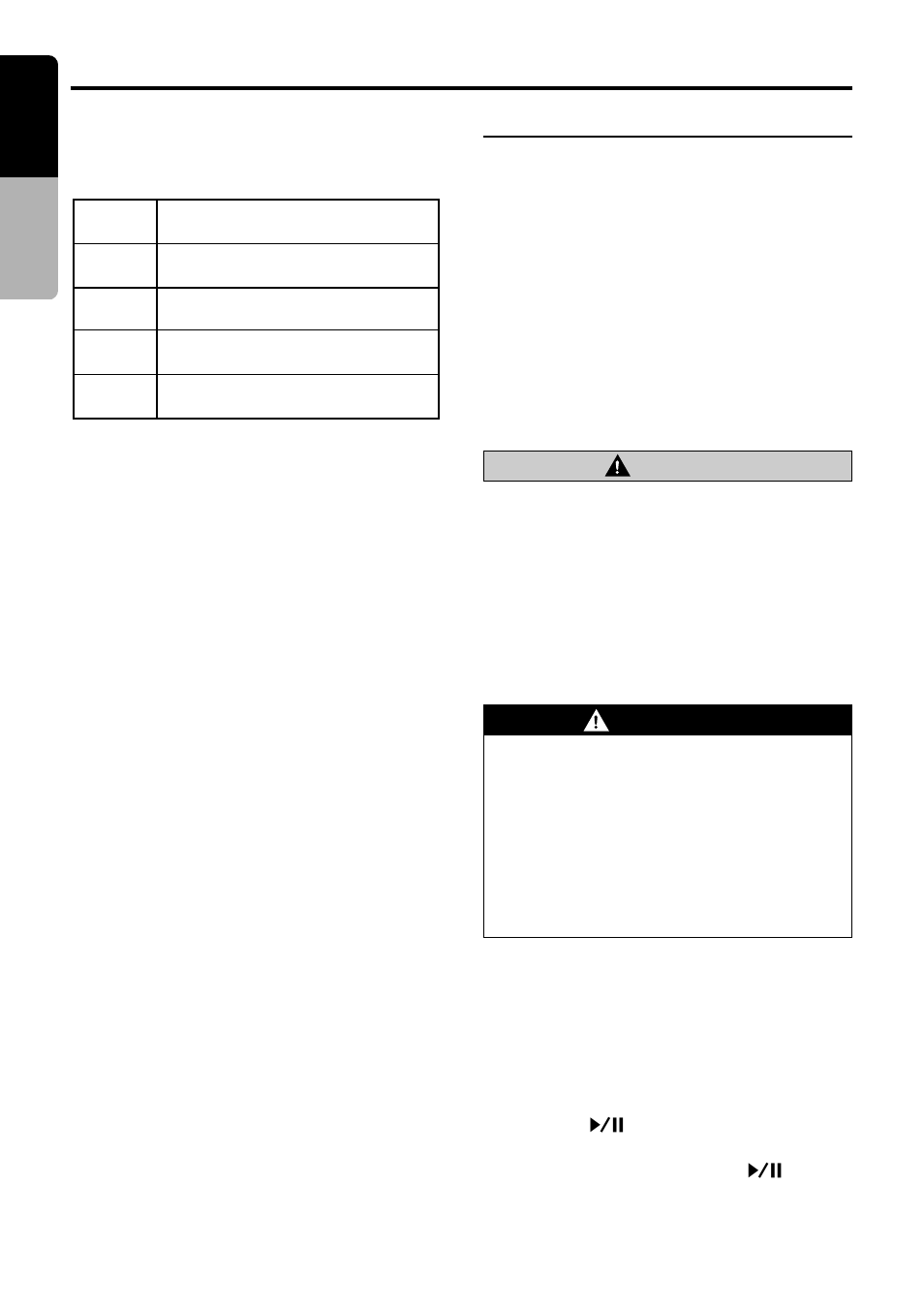 Basic operations, English, Caution | Warning, Dvd video player operations, Watching/listening to a disc already inserted, Pausing play, Setting up the output mode for audio signals, Loading a disc | Clarion VRX925VD User Manual | Page 30 / 82