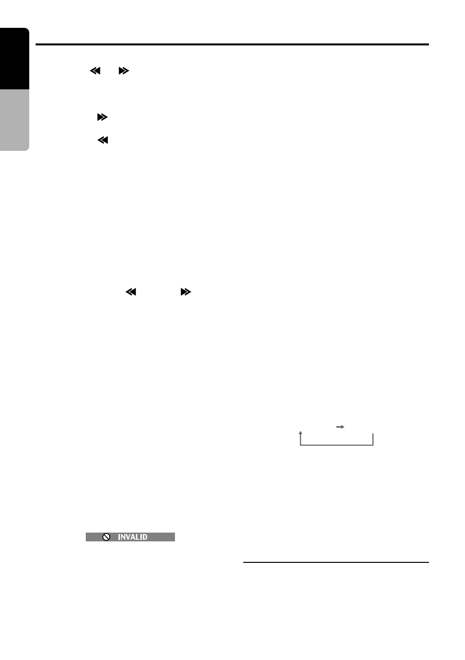 Listening to an mp3, English, Skipping a track (searching) | Top function, Fast forward and fast backward, Searching with a track number, Scan playback, Dvd video player operations, Repeat playback, Random playback | Clarion VRX925VD User Manual | Page 38 / 82